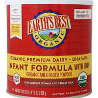 Earth's Best Organic Baby Formula, Dairy Based Powder Infant Formula with Iron, Non-GMO, Omega-3 DHA and Omega-6 ARA, 21 oz DLC: 09-FEB24