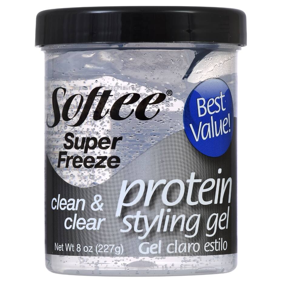 Softee Super Freeze Protein Styling Gel, 8 oz.