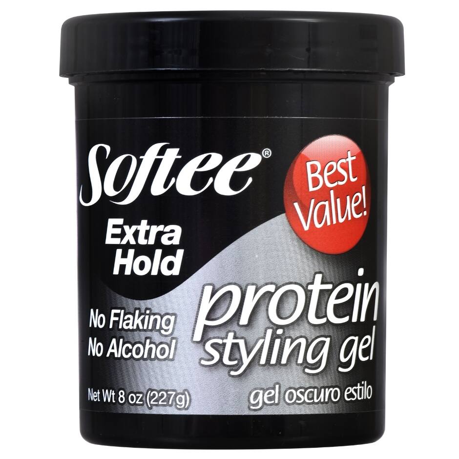 Softee Extra Hold Protein Styling Gel, 8 oz.