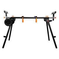 WEN Collapsible Rolling Miter Saw Stand with 3 Onboard Outlets, MSA330