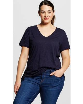 AVA & VIV, Black Plus Beige Paisley Top - 16W/18W